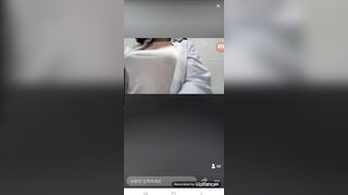 사무실에서 몰래 노출하는녀 korean bj (5)