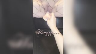 망사 스타킹 입히고 괴롭히기 (3)