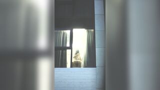 호텔 창문으로 보여주는 커플 ipcam korean porn (3)