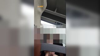 대낮에 버스에서 보지만지기