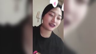 민감한 보댕이에 신음하는 단발녀