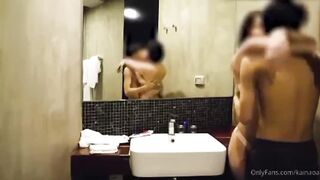 아시아 커플 화장실 섹스 유료영상