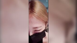 쩍 벌리고 보여주는 꼴통 빽보녀