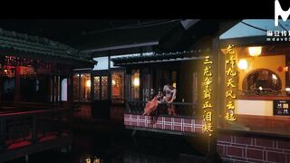 중국 무협 포르노 - 세명의 용녀가 남자의 정액을 빼려고 china