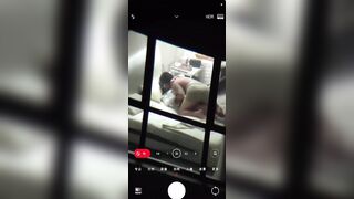 【窓の外】携帯電話の望遠鏡で自宅での日常生活、セックス、入浴を盗撮【部屋のオリジナルバージョン】 ipcam (30)