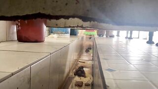 女性カメラマンが和式野外トイレを隠し撮り —— 画面いっぱいの排泄物（下痢編 #33） toilet 1 09