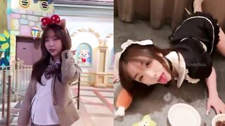 롯데월드 야노녀 교차영상 korean bj