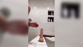 Summer Brookes Bounces On A Dildo In The Bathtub OnlyFans