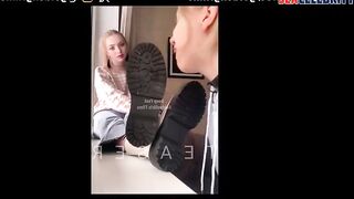 Fake app Peyton List - White Socks Foot Worship with Boots WPOP ALLPOP