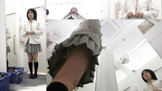 【顔アリ】萌カワ無毛ロリ娘スク水試着中の無防備な姿をじっくり盗撮♡ voyeur jp 160526