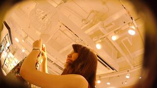 店員撮り５４-美人だけど何か可愛い真夏のノースリーブ-狂おしいほどのカメラ目線 voyeur jp 01-200526