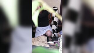 バレたけど 身動き取れないアルバイトちゃんのパンティをジロジロと睨め回してみた voyeur jp