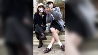 脚フェチ427 2名の超絶s級美人お姉さんの対面エロ過ぎる生足美脚 voyeur jp 01