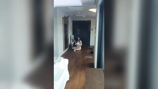 셀카찍는 피트니스 모델