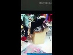 Chinese Boss Fucking at Shop Counter Caught On CCTV